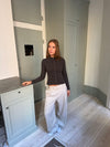Delores ternede suit bukser - Beige