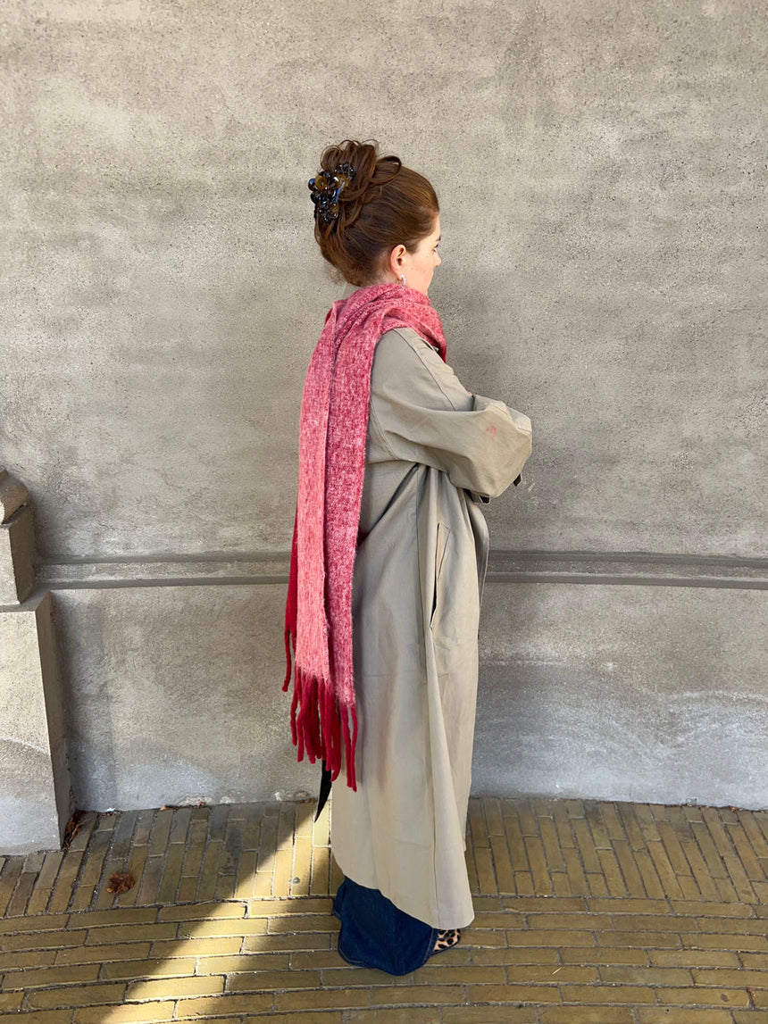 Gale tørklæde - Rød