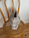 Honey toilettaske med tern - Beige/grøn