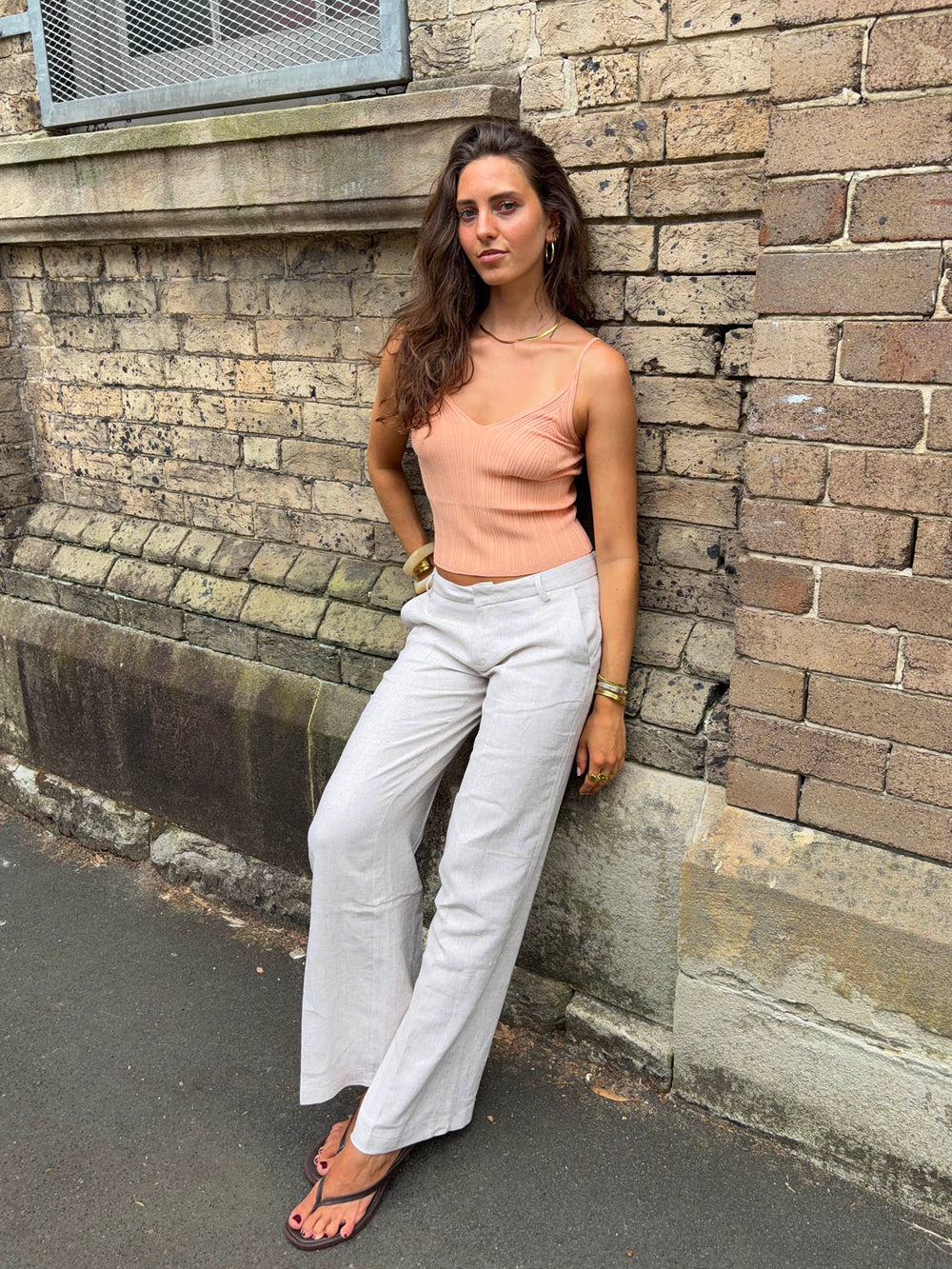 Metiana top - Koral orange