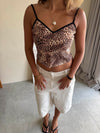 Capri top - Leopard