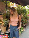 Metiana top - Koral orange