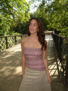 Vanya top - Pink/brun