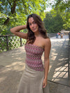 Vanya top - Pink/brun
