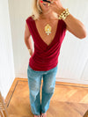 Scandivv v-neck top - Rød