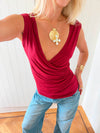 Scandivv v-neck top - Rød