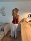 Sussie top - Støvet rosa