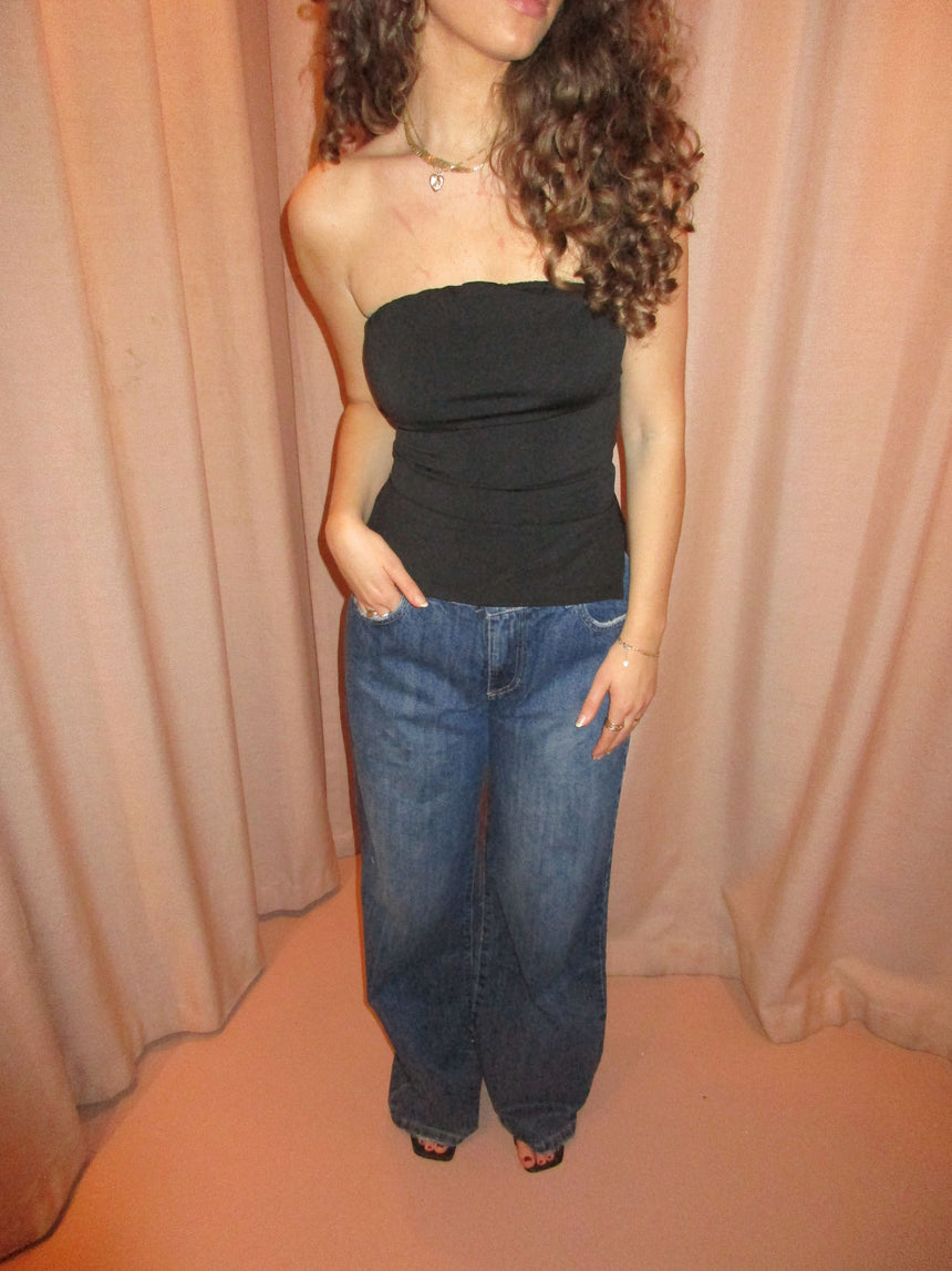 Naia bandeau top - Sort