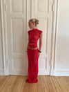 Marisole top i blonde - Rød