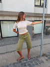 Nicana top i strik - Off white