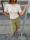 Nicana top i strik - Off white