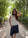 Ulana top med detaljer - Off white
