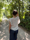 Ulana top med detaljer - Off white