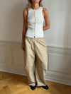 Lali top med knapper - Hvid