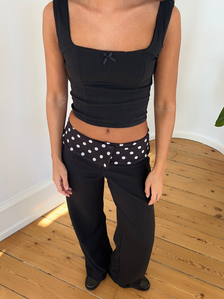 Alfhild top - Sort