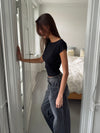 Lilu figursyet top - Sort