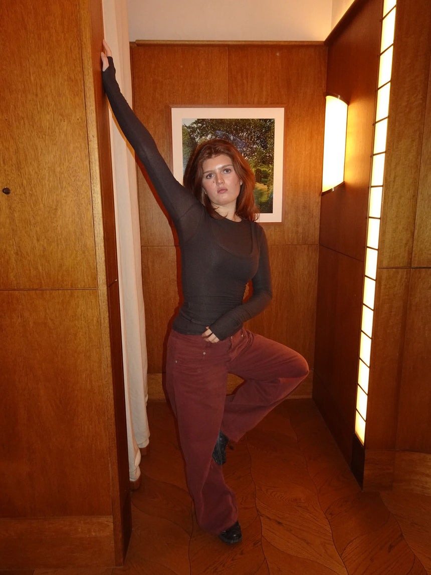 Lelona lag på lag top - Brun