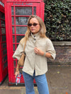 Malin Tomkins trekvartærmet jakke - Beige