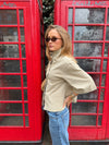 Malin Tomkins trekvartærmet jakke - Beige