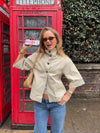 Malin Tomkins trekvartærmet jakke - Beige