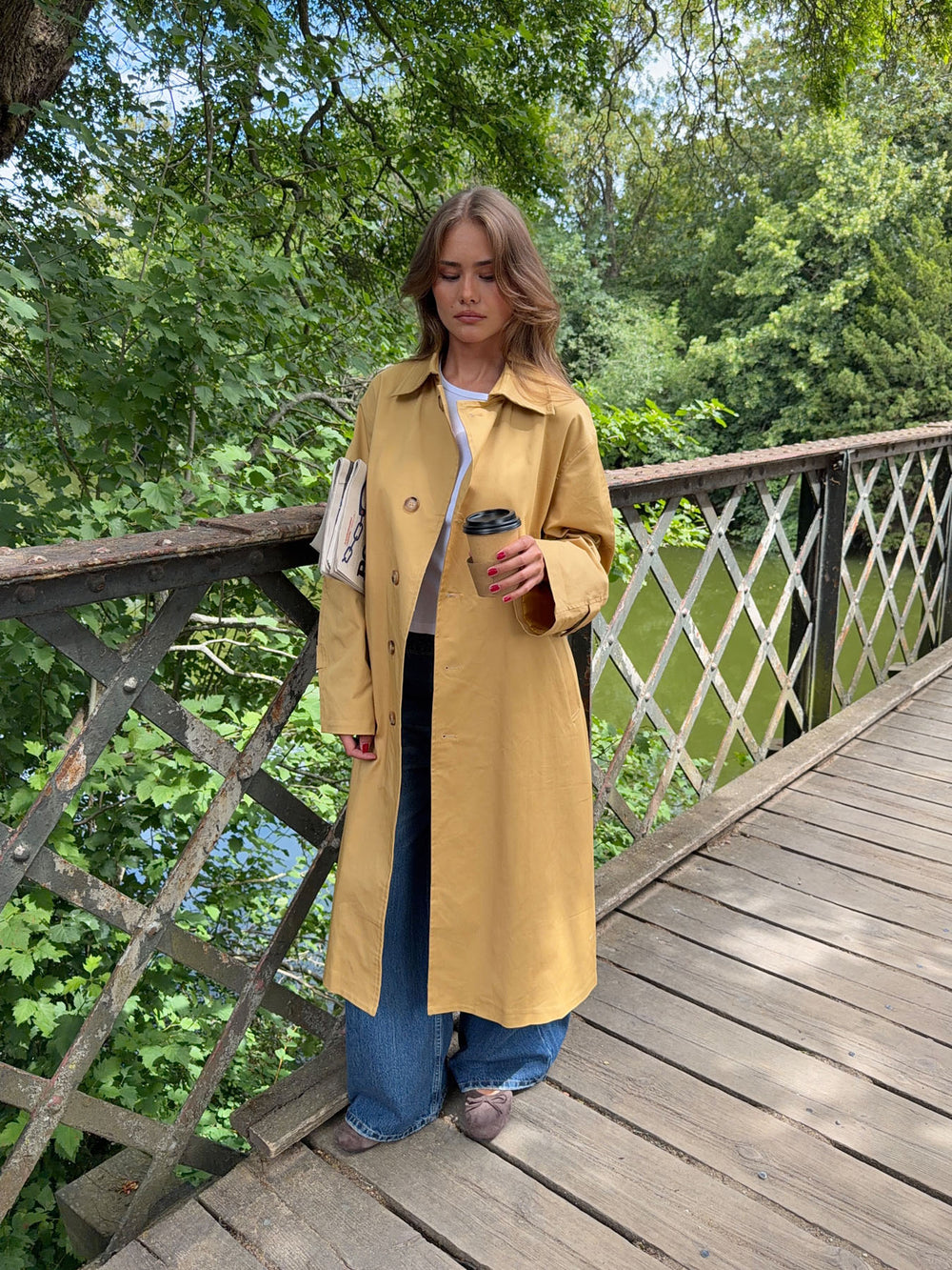 Jujava trenchcoat - Gul