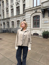 Monica kort trenchcoat - Beige