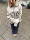 Monica kort trenchcoat - Beige