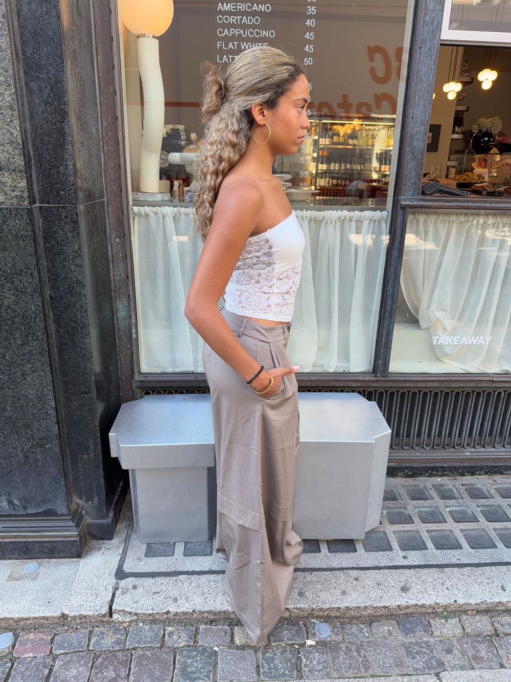 Zera tubetop i blonde - Hvid