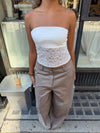 Zera tubetop i blonde - Hvid