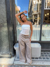 Zera tubetop i blonde - Hvid
