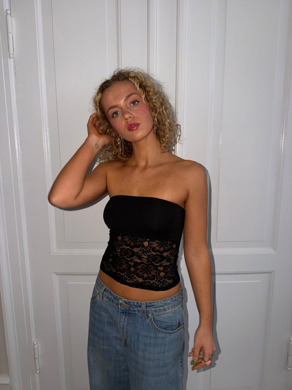 Zera tubetop i blonde - Sort