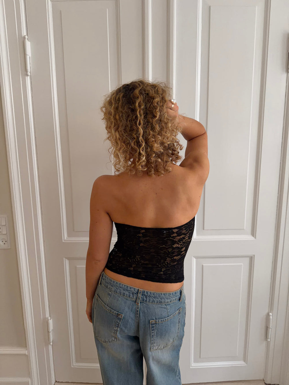 Zera tubetop i blonde - Sort