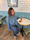 Silkeline turtleneck - Blå/navy