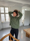 Valdamara striktrøje med turtleneck - Grøn