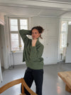 Valdamara striktrøje med turtleneck - Grøn