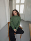 Valdamara striktrøje med turtleneck - Grøn