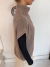 Fiona vest med høj hals - Beige