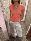 Malin Tomkins wraptop - Coral