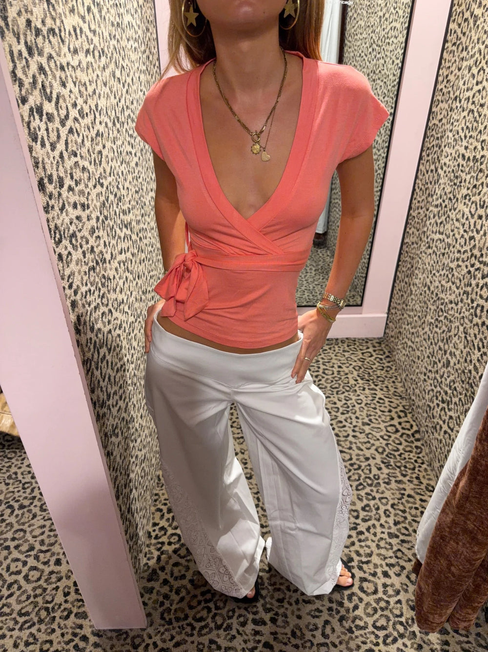 Malin Tomkins wraptop - Coral