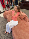 Malin Tomkins wraptop - Coral