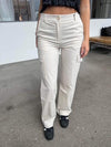 Premium - cargo bukser off white med striber