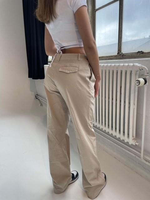 Viva lærredsbukser - beige