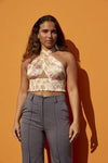 Gianna blomster top - gul