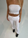 Inge crop top - Hvid