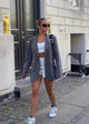 Premium - oversized blazer grå