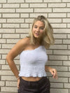 Ditte one shoulder top - hvid