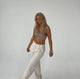 Rosalina satin top - beige