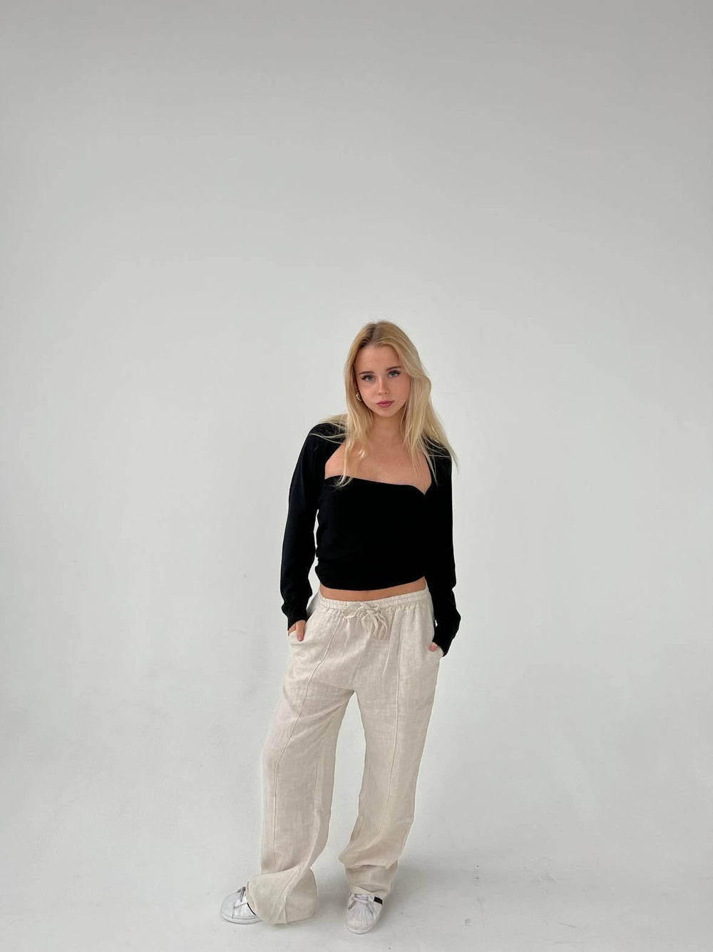 Signe hør bukser - beige