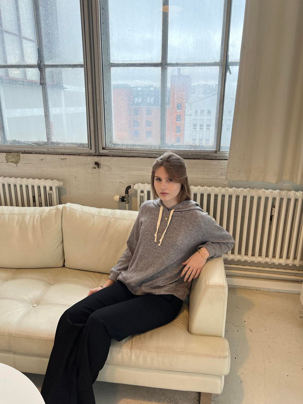 Dianna hoodie mørkegrå