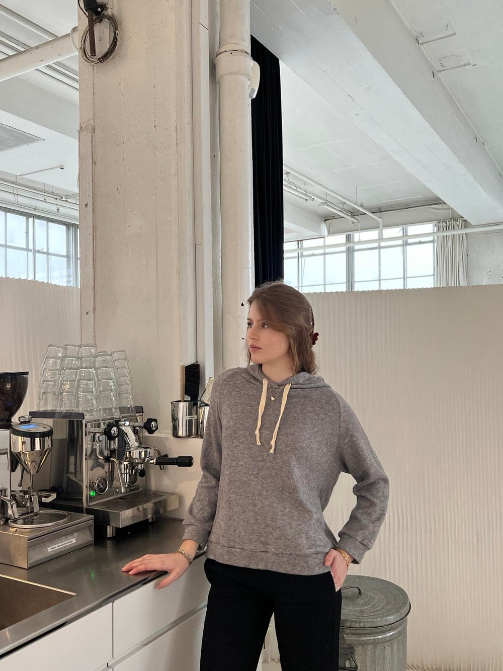 Dianna hoodie mørkegrå